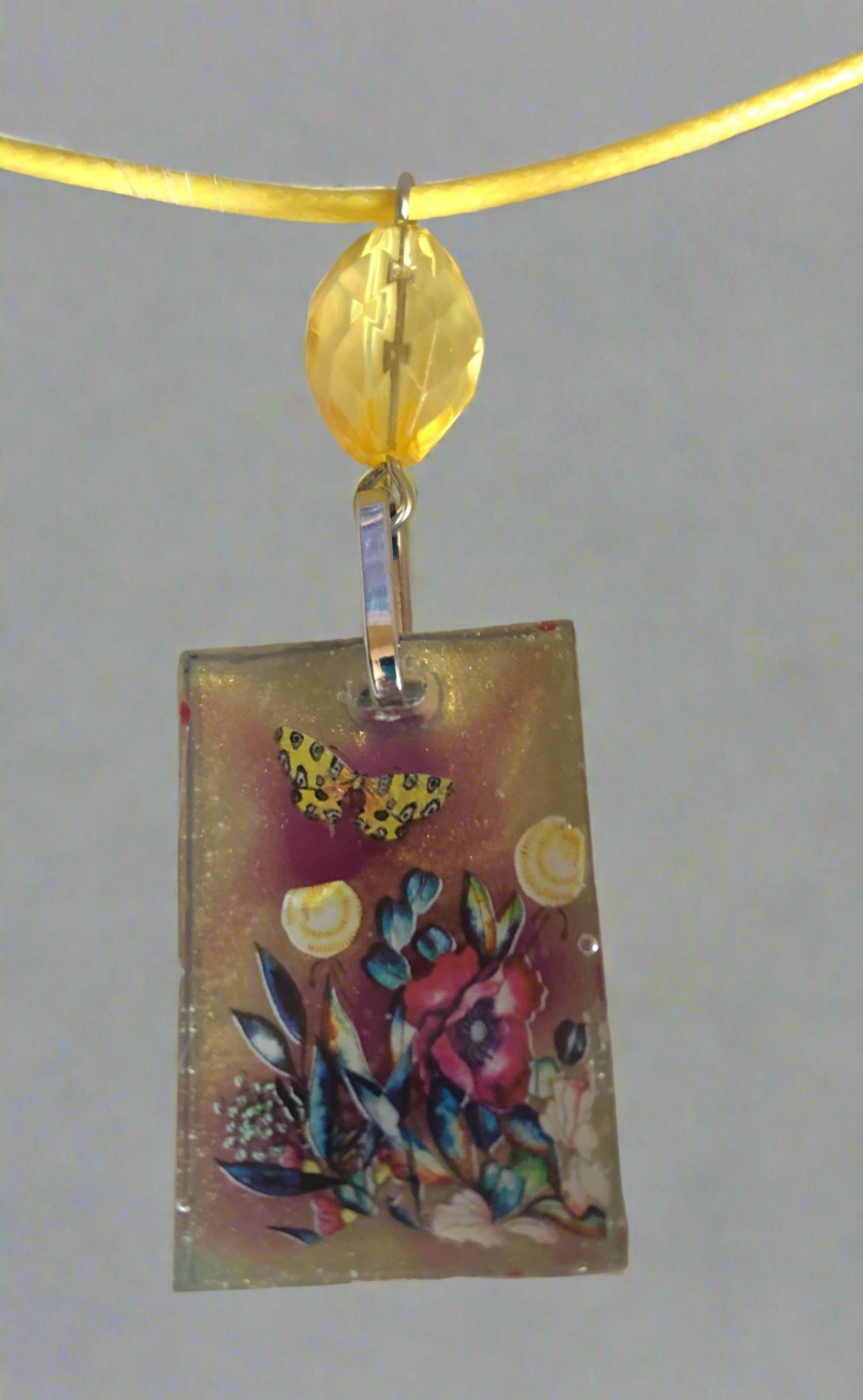 Fly Butterfly (Handcrafted one-of-a-kind necklace)