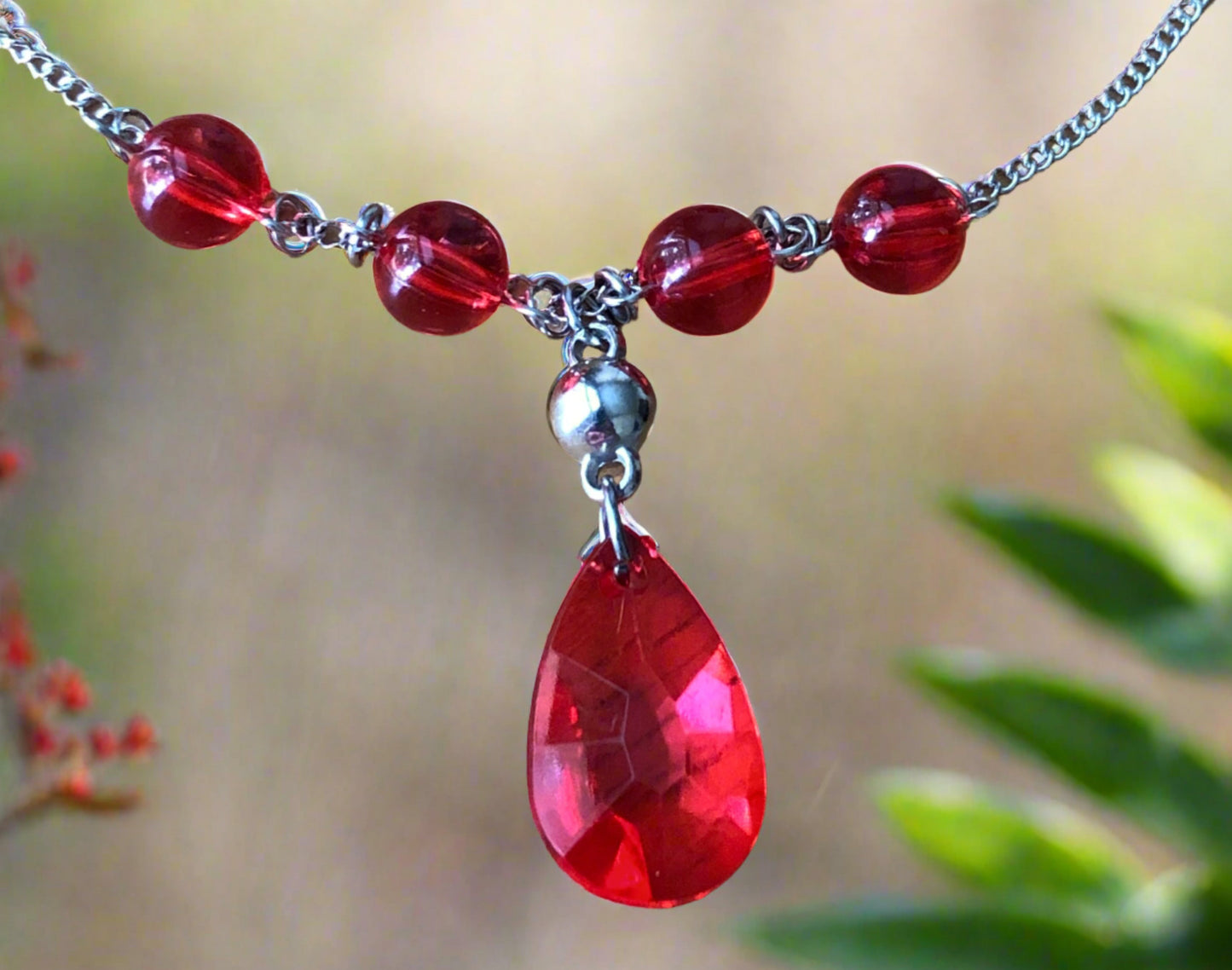 Pretty In Red “SOLD” (Handcrafted one of a kind set)