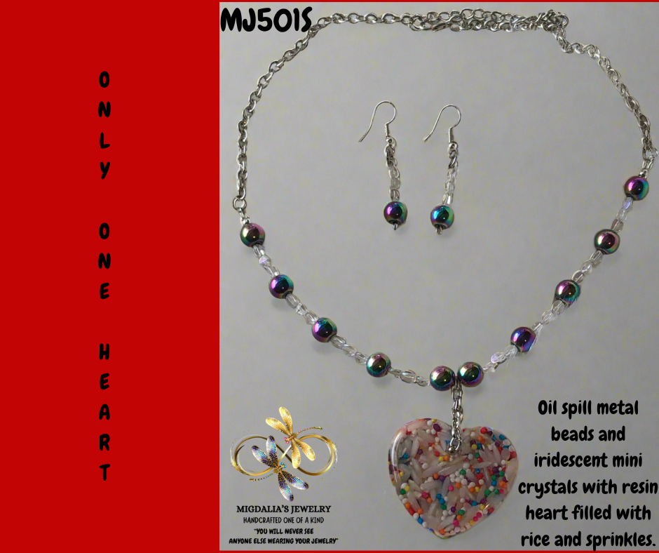 Only One Heart “SOLD” (Handcrafted one-of-a-kind set)