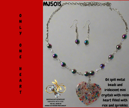 Only One Heart “SOLD” (Handcrafted one-of-a-kind set)
