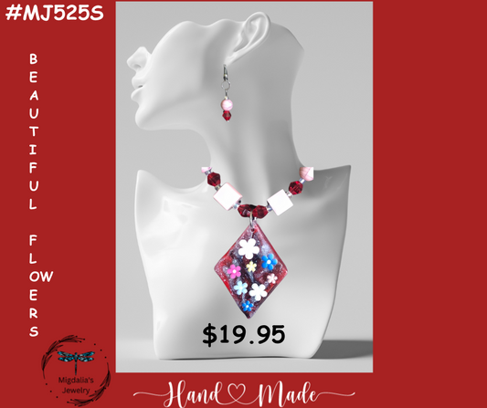 Pretty Flowers "SOLD" (Handcrafted one-of-a-kind set)