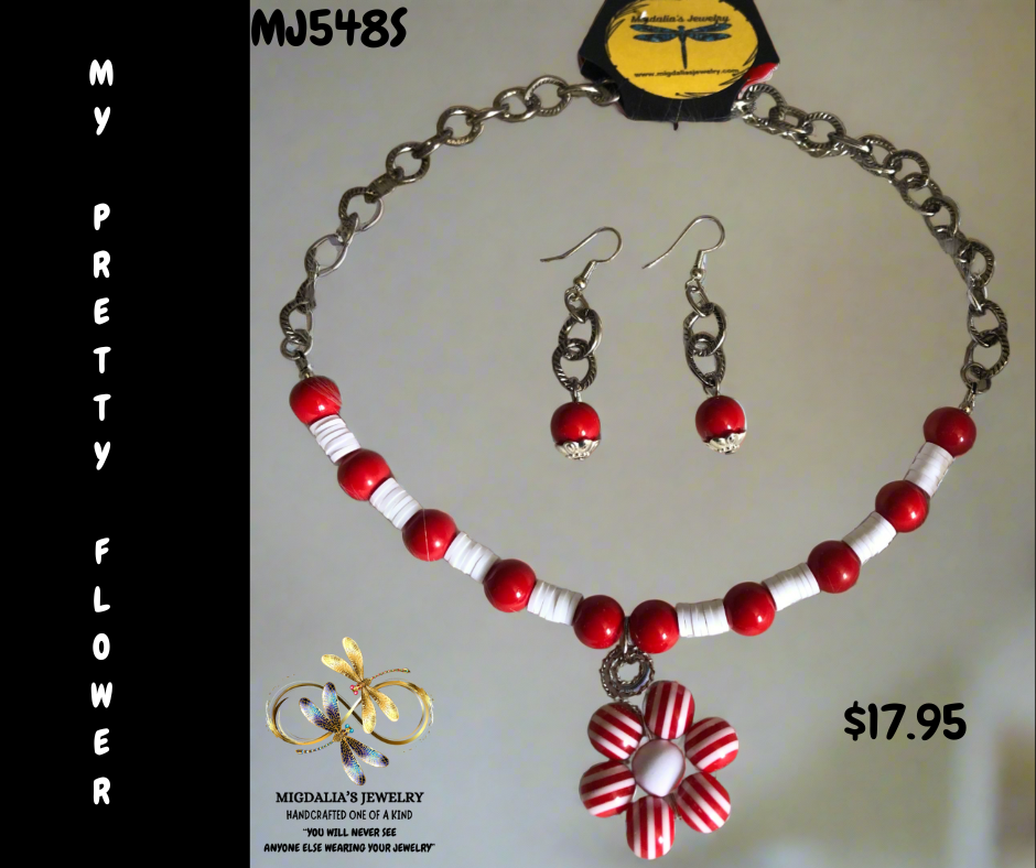 My Pretty Flower "SOLD" (Handcrafted one-of-a-kind set)