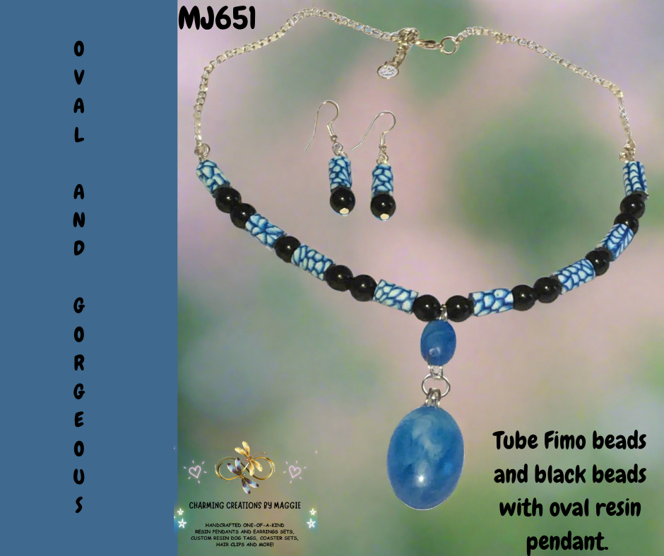 Oval And Gorgeous (Handcrafted one-of-a-kind set)