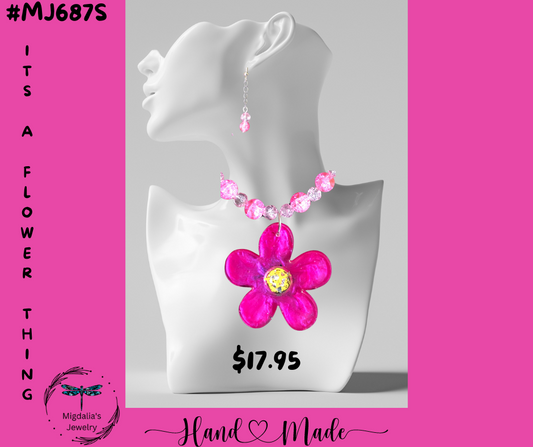 It's A Flower Thing "SOLD" (Handcrafted one-of-a-kind set)