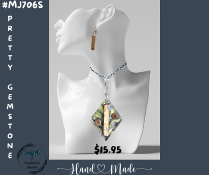 Pretty Gemstone (Handcrafted one-of-a-kind set)