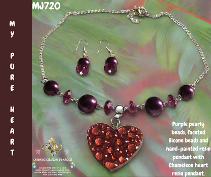 My Pure Heart “SOLD” (Handmade one-of-a-kind set)