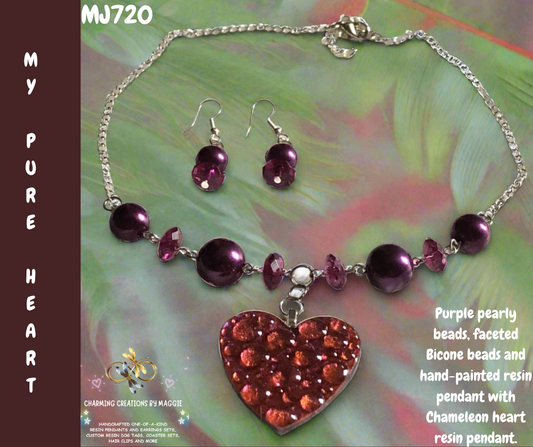 My Pure Heart “SOLD” (Handmade one-of-a-kind set)