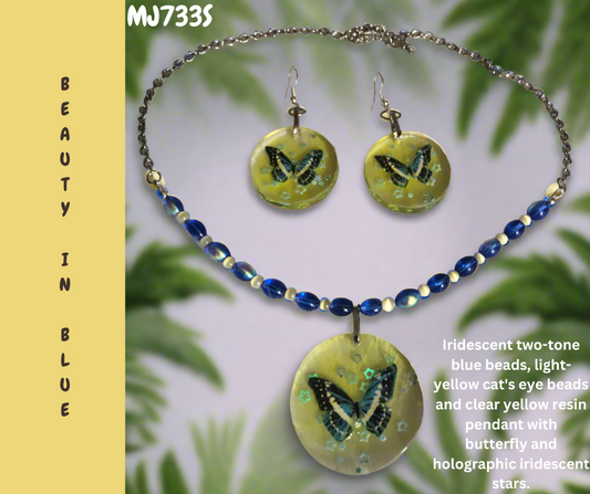 Beauty In Blue "SOLD" (Handcrafted one-of-a-kind set)