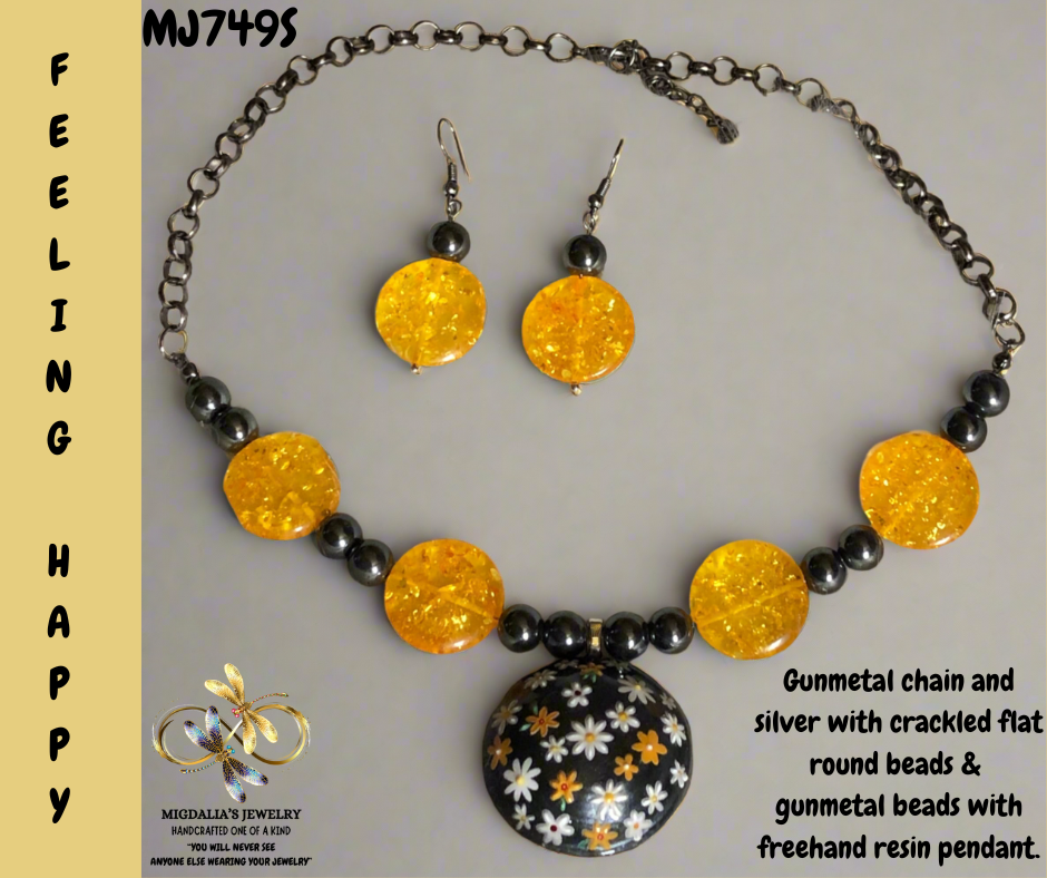 Feeling Happy “SOLD” Handcrafted one-of-a-kind set)