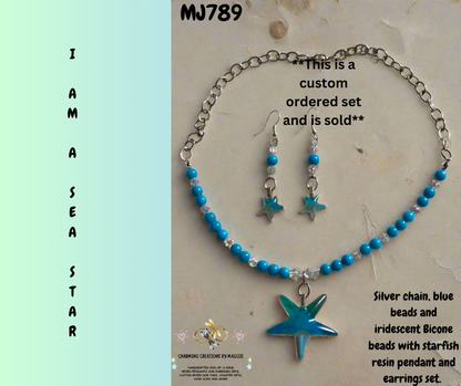 I am a Sea Star "SOLD" (This is a custom ordered set)