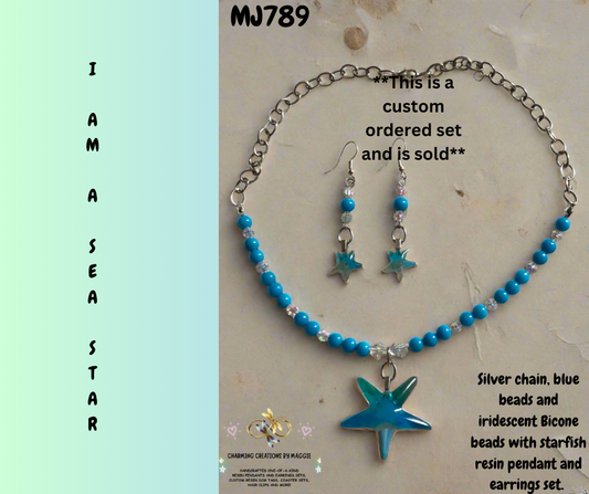 I am a Sea Star "SOLD" (This is a custom ordered set)