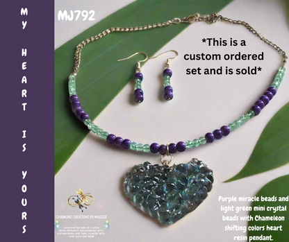 My heart is Yours "SOLD" (This is a custom ordered set)