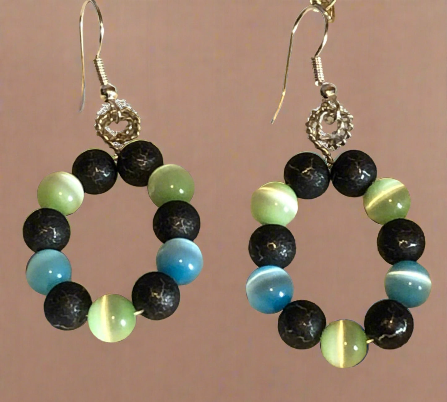 Peacock Hues #2 "SOLD" *Special Custom Order* Handcrafted one-of-a-kind set)