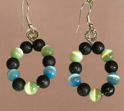 Peacock Hues #2 "SOLD" *Special Custom Order* Handcrafted one-of-a-kind set)