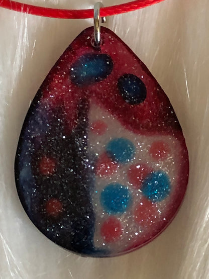Happy Teardrop (Handcrafted one-of-a-kind necklace)